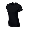 Black - Side - Gildan Womens-Ladies Softstyle Ringspun Cotton T-Shirt