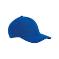 Bright Royal Blue - Front - Beechfield Classic Organic Cotton 6 Panel Baseball Cap