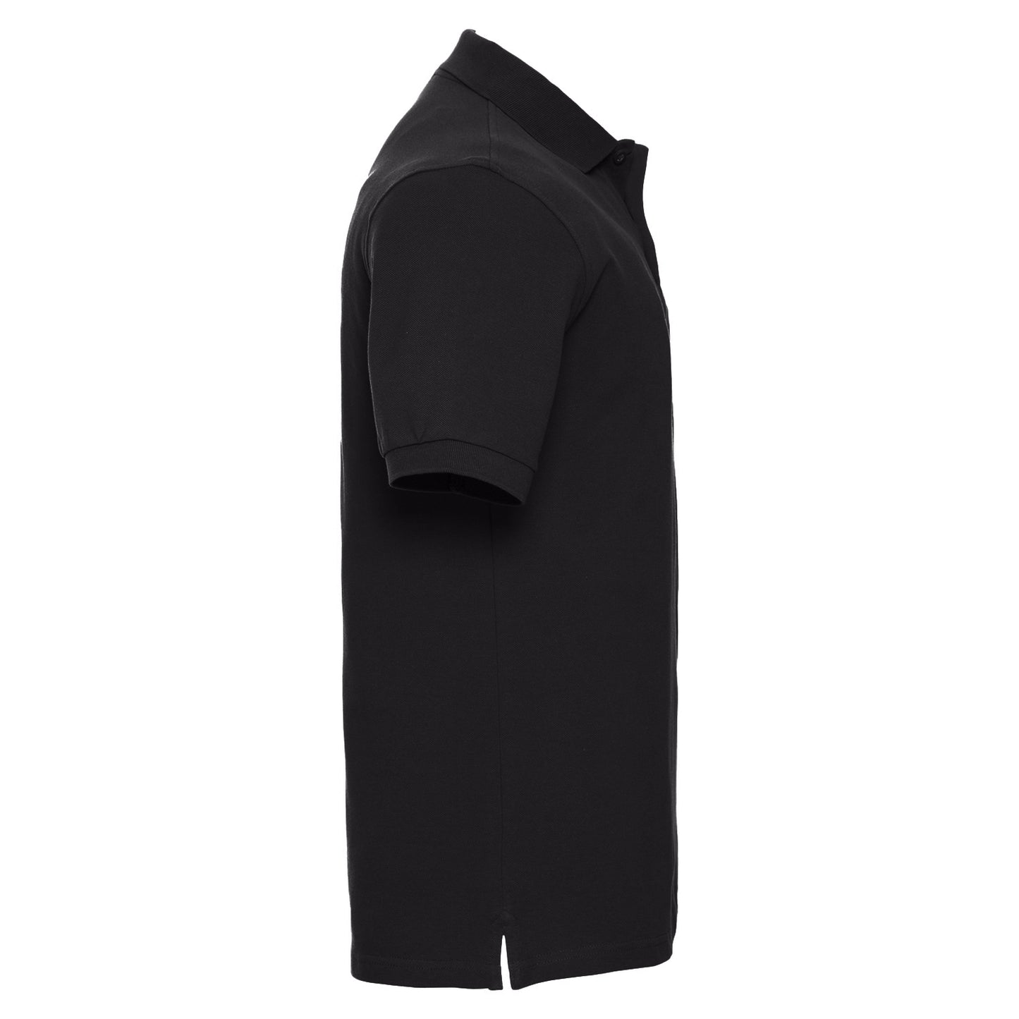 Black - Side - Russell Mens Classic Cotton Pique Polo Shirt