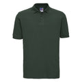 Bottle Green - Front - Russell Mens Classic Cotton Pique Polo Shirt