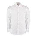 White - Front - Kustom Kit Mens Business Tailored Long-Sleeved Shirt