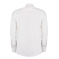 White - Back - Kustom Kit Mens Business Tailored Long-Sleeved Shirt