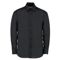 Black - Front - Kustom Kit Mens Business Tailored Long-Sleeved Shirt