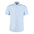 Light Blue - Front - Kustom Kit Mens Premium Corporate Non-Iron Short-Sleeved Shirt