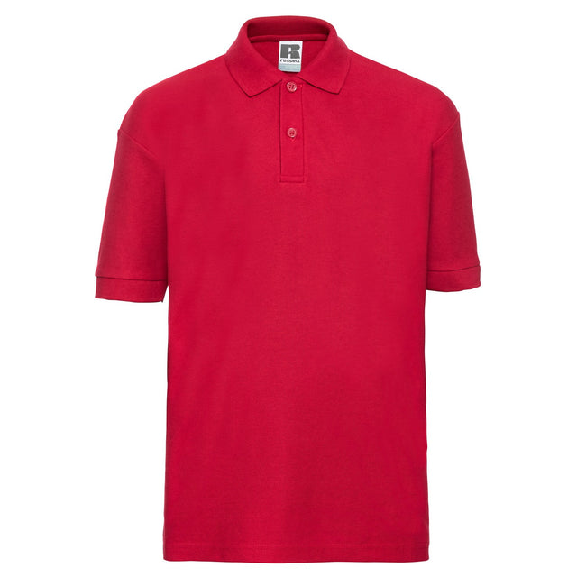 Classic Red - Front - Russell Childrens-Kids Polo Shirt