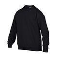 Black - Side - Gildan Childrens-Kids Heavy Blend Crew Neck Sweatshirt