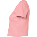 Solid Pink - Side - Bella + Canvas Womens-Ladies Crop Top