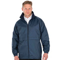 Navy - Back - Result Core Mens Microfleece Lined Jacket