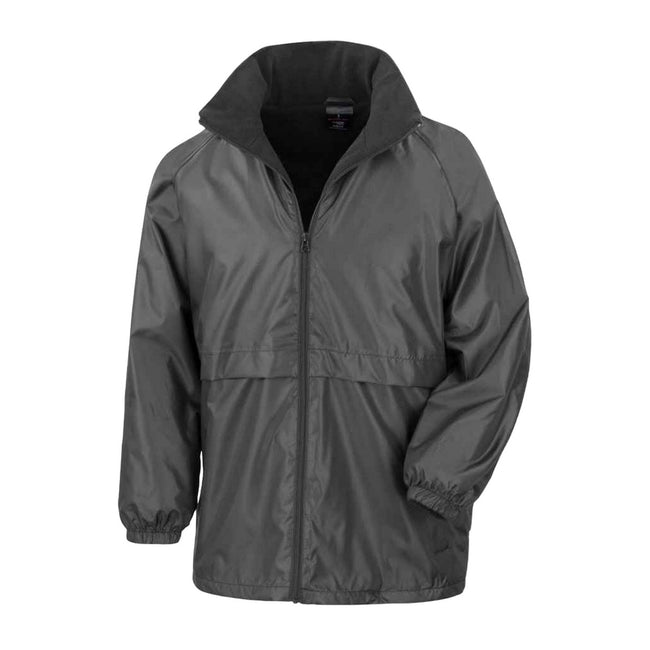 Black - Front - Result Core Mens Microfleece Lined Jacket