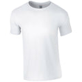 White - Front - Gildan Unisex Adult Ringspun Cotton Soft Touch T-Shirt