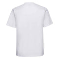 White - Back - Russell Unisex Adult Super Ringspun Cotton Classic T-Shirt