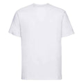 White - Front - Russell Unisex Adult Super Ringspun Cotton Classic T-Shirt