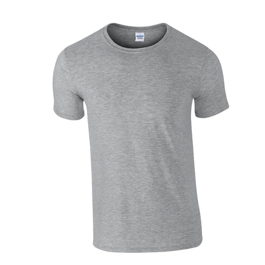 Sports Grey - Front - Gildan Unisex Adult Softstyle T-Shirt