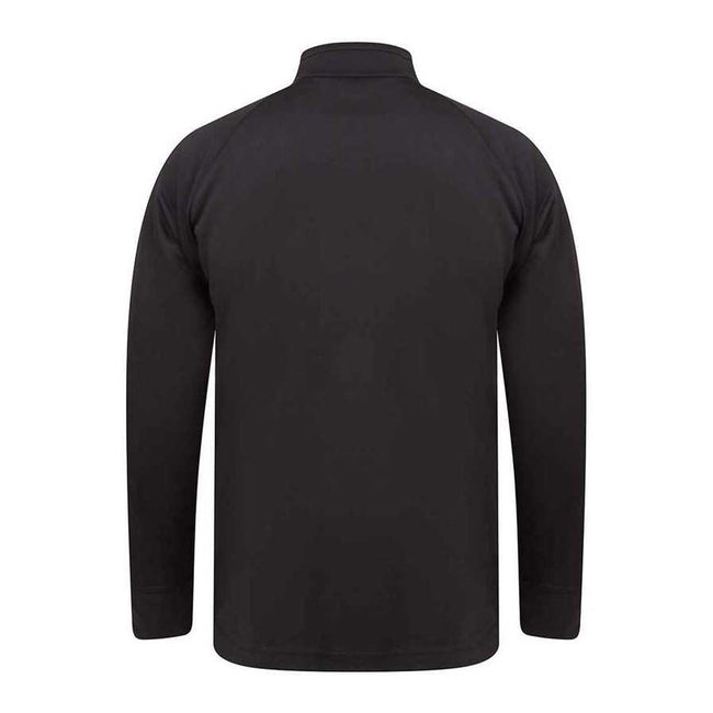 Navy-Royal Blue - Back - Finden & Hales Mens Contrast Panel Knitted Tracksuit Top