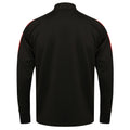 Black-Red - Back - Finden & Hales Mens Contrast Panel Knitted Tracksuit Top