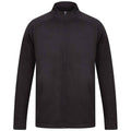 Black - Front - Finden & Hales Mens Contrast Panel Knitted Tracksuit Top