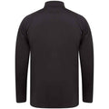 Black - Back - Finden & Hales Mens Contrast Panel Knitted Tracksuit Top