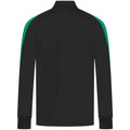 Black-Emerald - Back - Finden & Hales Mens Contrast Panel Knitted Tracksuit Top