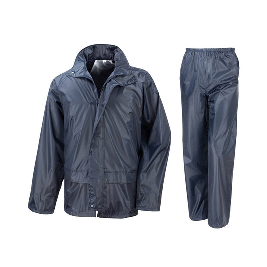 Navy - Front - Result Core Childrens-Kids Rain Suit