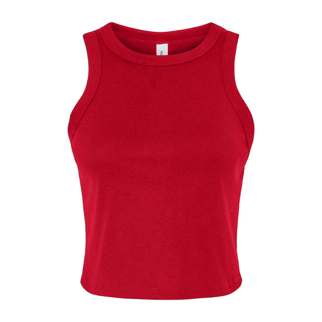 Solid Red - Front - Bella + Canvas Womens-Ladies Tank Top