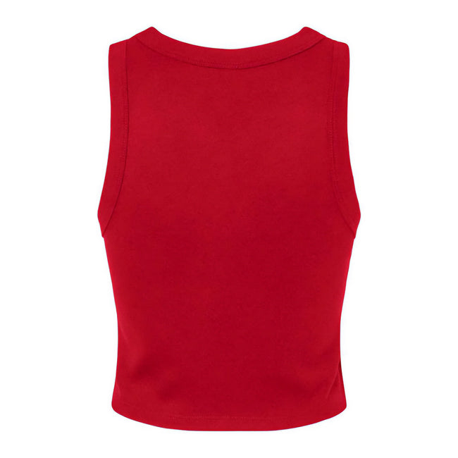 Solid Red - Back - Bella + Canvas Womens-Ladies Tank Top