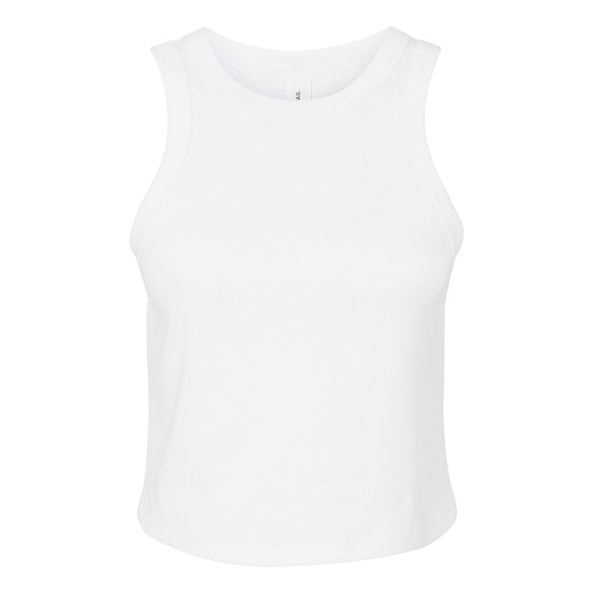 Solid White - Front - Bella + Canvas Womens-Ladies Tank Top
