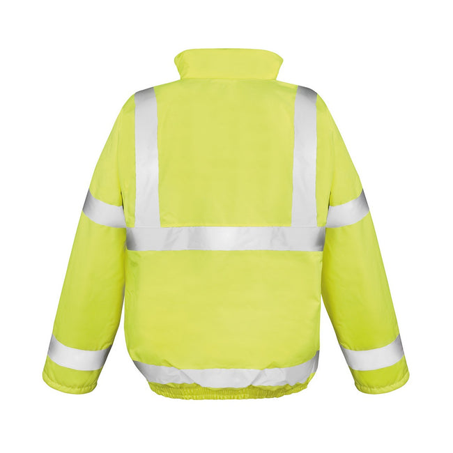 Hi Vis Yellow - Back - Result Core Mens Core Hi-Vis Blouson Jacket