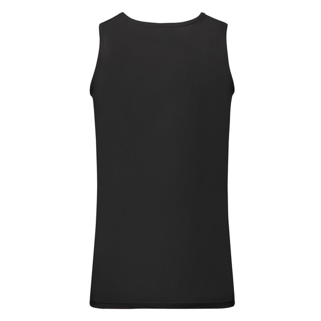 Black - Back - Fruit of the Loom Unisex Adult Valueweight Athletic Tank Top