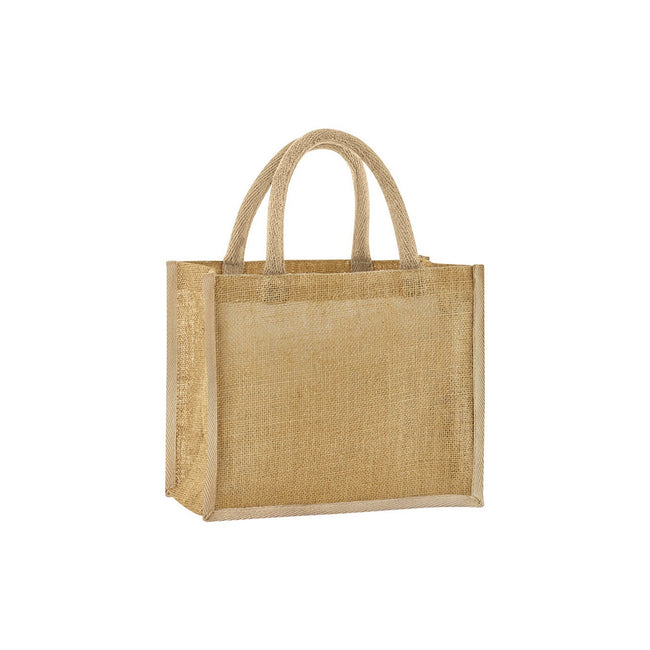 Natural - Front - Westford Mill Starched Jute Midi Tote Bag