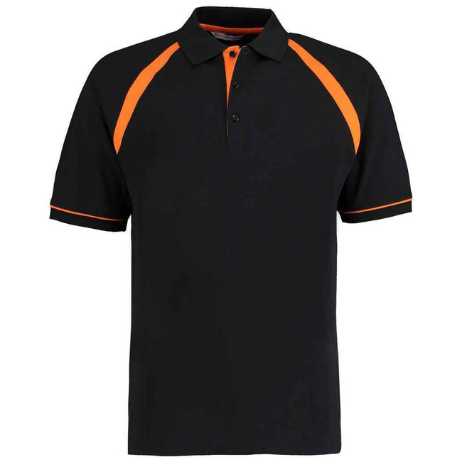Black - Front - Kustom Kit Mens Oak Hill Polo Shirt