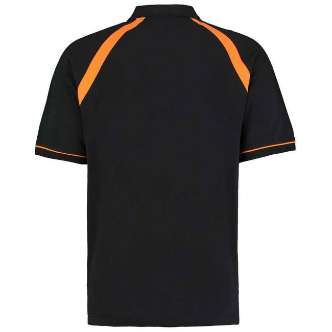 Black - Back - Kustom Kit Mens Oak Hill Polo Shirt