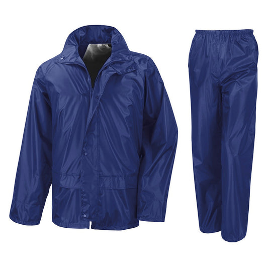 Royal Blue - Front - Result Core Unisex Adult Rain Suit