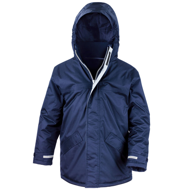 Navy - Front - Result Core Childrens-Kids Parka