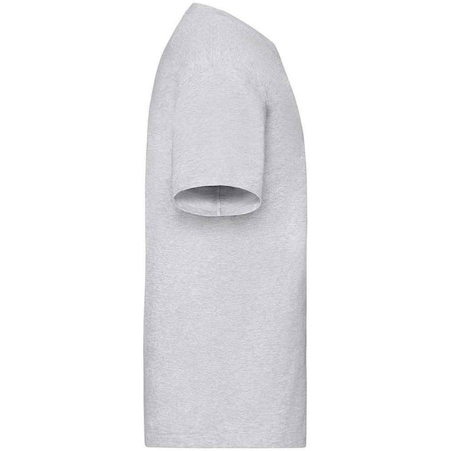 Grey - Side - Fruit of the Loom Unisex Adult Heather Heavy T-Shirt