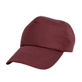 Burgundy - Front - Result Headwear Childrens-Kids Cotton Baseball Cap