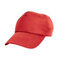 Red - Front - Result Headwear Childrens-Kids Cotton Baseball Cap