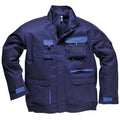 Navy - Front - Portwest Mens Contrast Hardwearing Workwear Jacket (TX10)