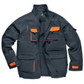 Grey-Orange - Front - Portwest Mens Contrast Hardwearing Workwear Jacket (TX10)