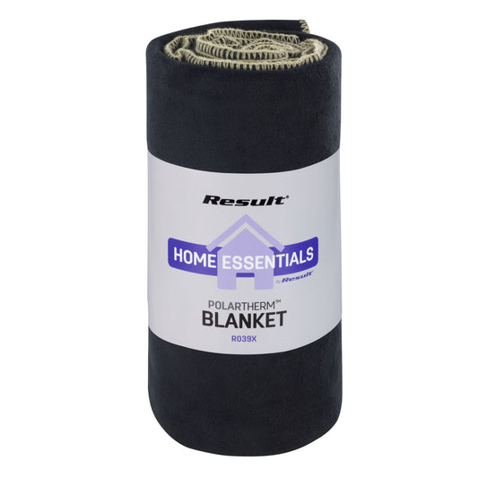 Black - Front - Result Winter Essentials Polartherm Blanket