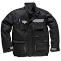 Black - Front - Portwest Mens Contrast Hardwearing Workwear Jacket (TX10)