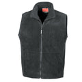 Black - Front - Result Unisex Adult Polartherm Fleece Lined Body Warmer