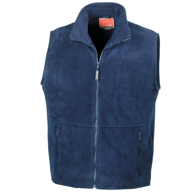 Navy - Front - Result Unisex Adult Polartherm Fleece Lined Body Warmer