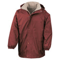 Burgundy-Camel - Front - Result Unisex Adult StormDri 4000 Reversible Jacket