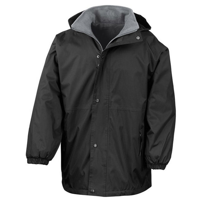 Black-Grey - Front - Result Unisex Adult StormDri 4000 Reversible Jacket