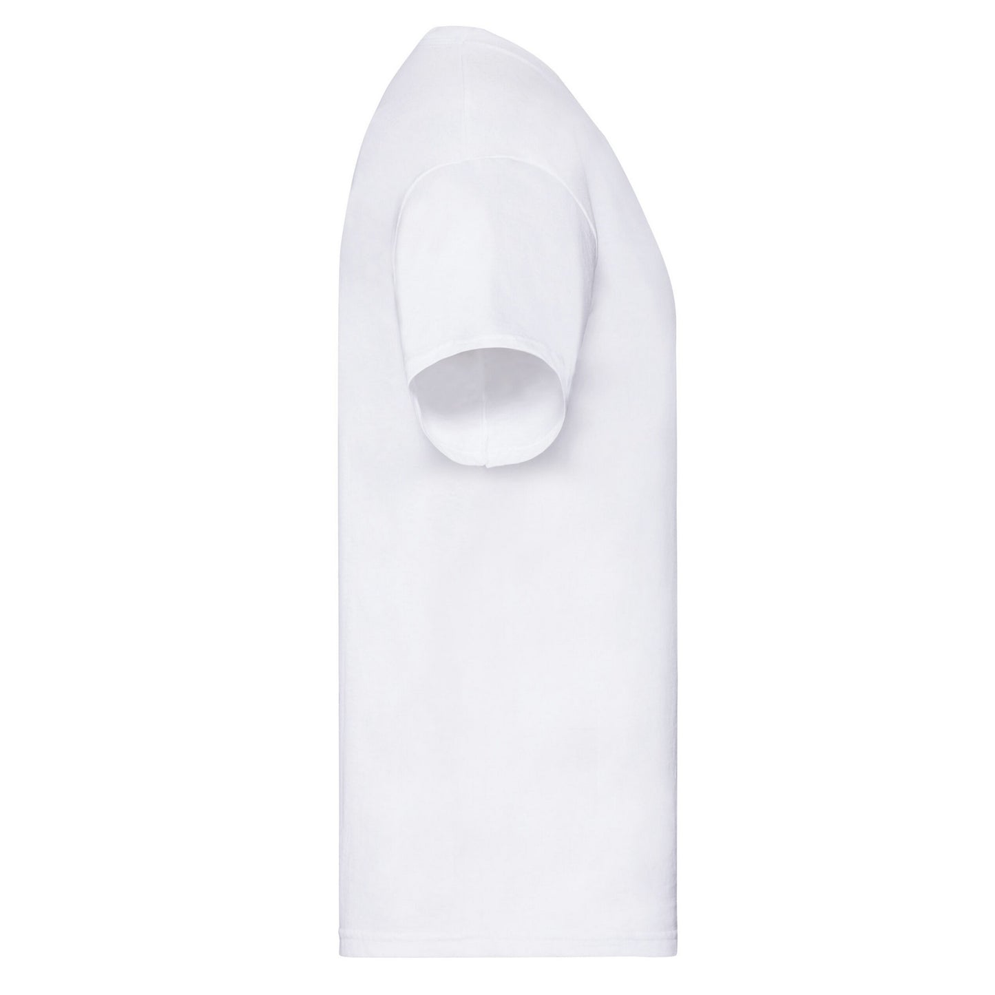 White - Side - Fruit of the Loom Mens Original Layered T-Shirt