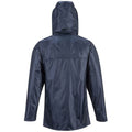 Navy - Back - Portwest Mens Classic Rain Jacket (S440)