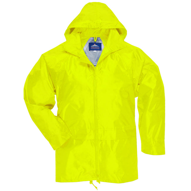 Yellow - Front - Portwest Mens Classic Rain Jacket (S440)