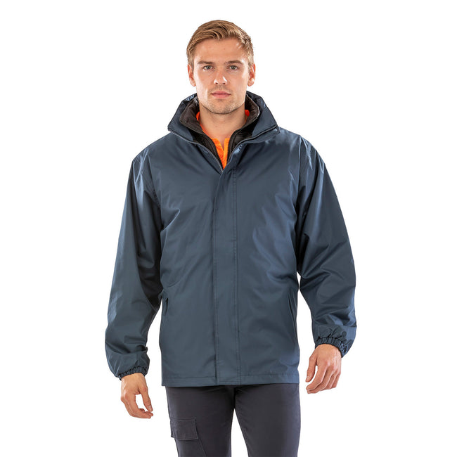 Navy - Back - Result Core Mens 3 in 1 Waterproof Jacket