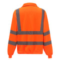 Orange - Back - Yoko Unisex Adult High-Vis Long-Sleeved Safety T-Shirt