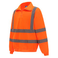 Orange - Side - Yoko Unisex Adult High-Vis Long-Sleeved Safety T-Shirt